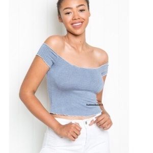 brandy off the shoulder top